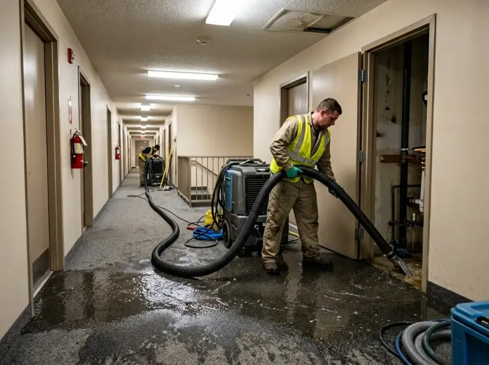 multi-unit-apartment-hallway-f-005 — frequently asked questions, Emergency Burst Pipe Water Extraction & Removal in Mountlak…